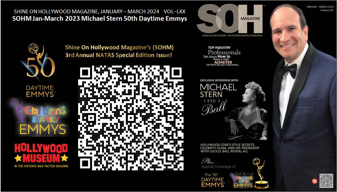 A special featuring Michael Stern, the Hollywood star's style secret, celebrating glam &amp; his friendship with Lucille Ball reveal all + the 50th Annual Daytime Emmy &amp; 2nd Annual Children's &amp; Family Emmys Awards shineonhollywoodmagazine.com/shinejanmarch2…