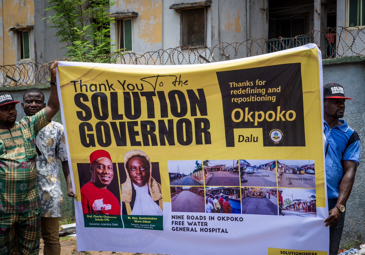 ANSIPPA's tweet image. Yesterday, the Agency joined the Governor in Okpoko to commission 12km of roads and a General Hospital. The State Government also announced the completion of the reticulation of pipe-borne water, providing clean and portable water to households in the community

#SoludoSolution