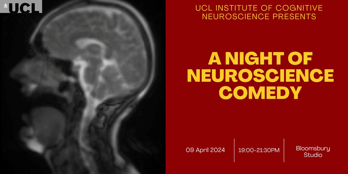 UCL ICN (@ucl_icn) on Twitter photo We hope you will come along to A Night of Neuroscience comedy! <a href="/UCLBrainScience/">UCL Brain Sciences</a>
🗓️09 April, 19:00-21:30pm, Bloomsbury Studio
🎫ucl.ac.uk/bloomsbury-the… We hope you will come along to A Night of Neuroscience comedy! <a href="/UCLBrainScience/">UCL Brain Sciences</a>
🗓️09 April, 19:00-21:30pm, Bloomsbury Studio
🎫ucl.ac.uk/bloomsbury-the…