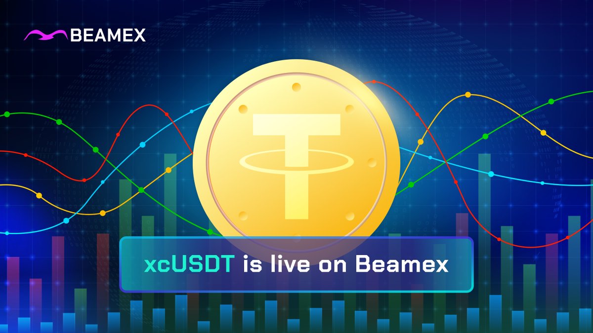 We are proud to present that xcUSDT is now live on BEAMEX🔥🌐 $USDT joins a  strategic pool alongside $BTC, $ETH, $DOT, $USDC and $GLMR. It now stands  as the only native stablecoin
