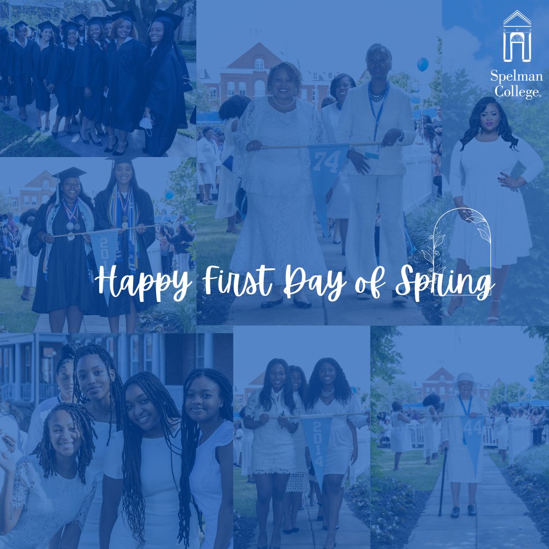 The beauty of the Spring season brings out the oneness within the Spelman sisterhood. Happy First Day of Spring!#spelmancollege #spelmanlane