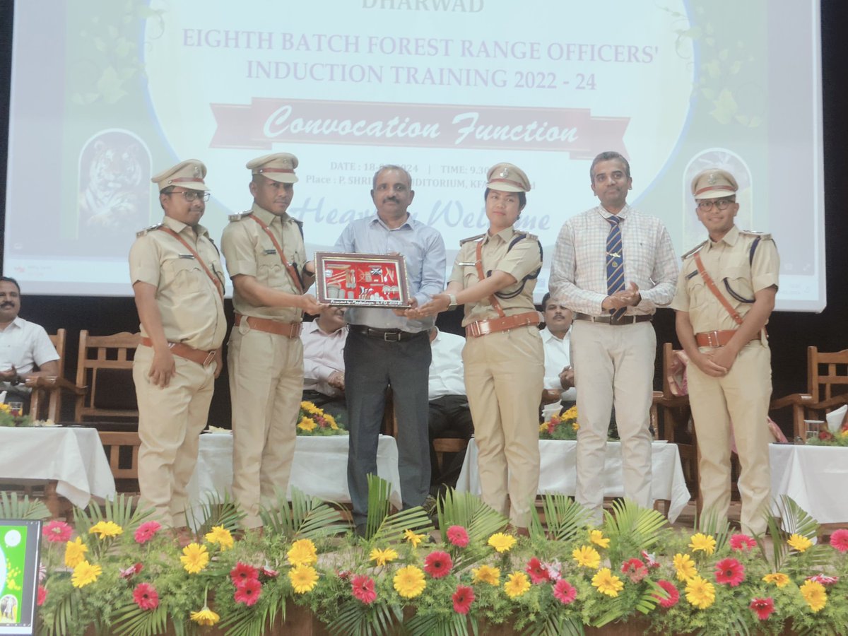 SankuparK's tweet photo. Four Range Forest Officers from Meghalaya completed their 18 months training at Karnataka Forest Academy and had their POP on 18-03-24 @CMO_Meghalaya @SangmaConrad #meghalayaforest https://t.co/ngaz7rMFRA
