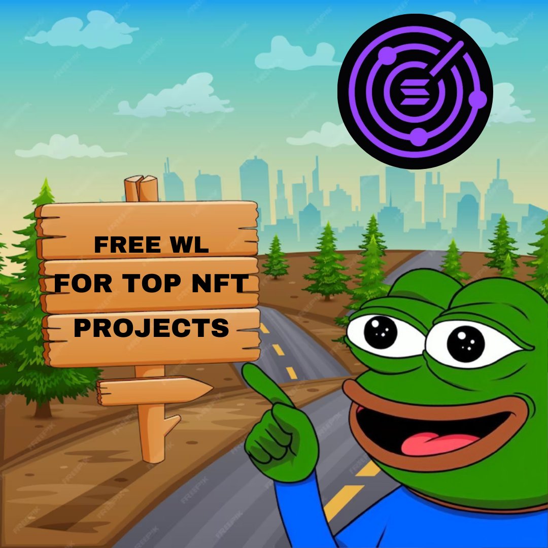 I have been a member of <a href="/solnftradar/">Solana (NFT, Memecoin, Airdrop) Radar</a> since oct'22.

With crypto bull run , NFTs trend will start to pick up soon.Join this server so you don't miss the NFT bull run 📈

They provide NFT WL,memecoins alpha and airdrop farming strategies for FREE!! 
🧵👇