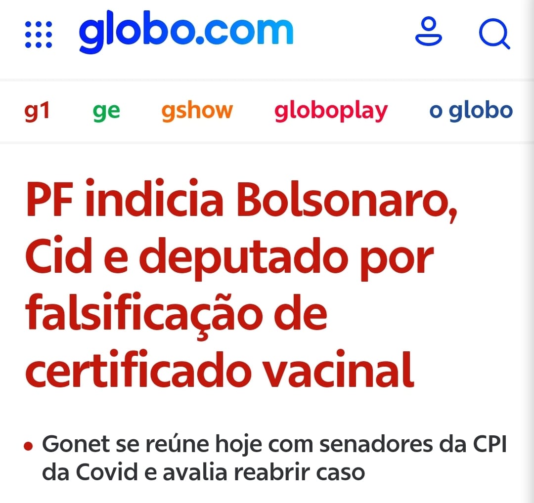 Clemesson10's tweet photo. 🍿🍿🍿😎😎😎2 notícias que nos dão muita esperança  #pf #indiciamento #cartaovacina #falsidadeideologica #bolsonaro #pgr #cpidacovid #bolsonarogenocida #bolsonaronacadeia https://t.co/fzFyDkAEBY