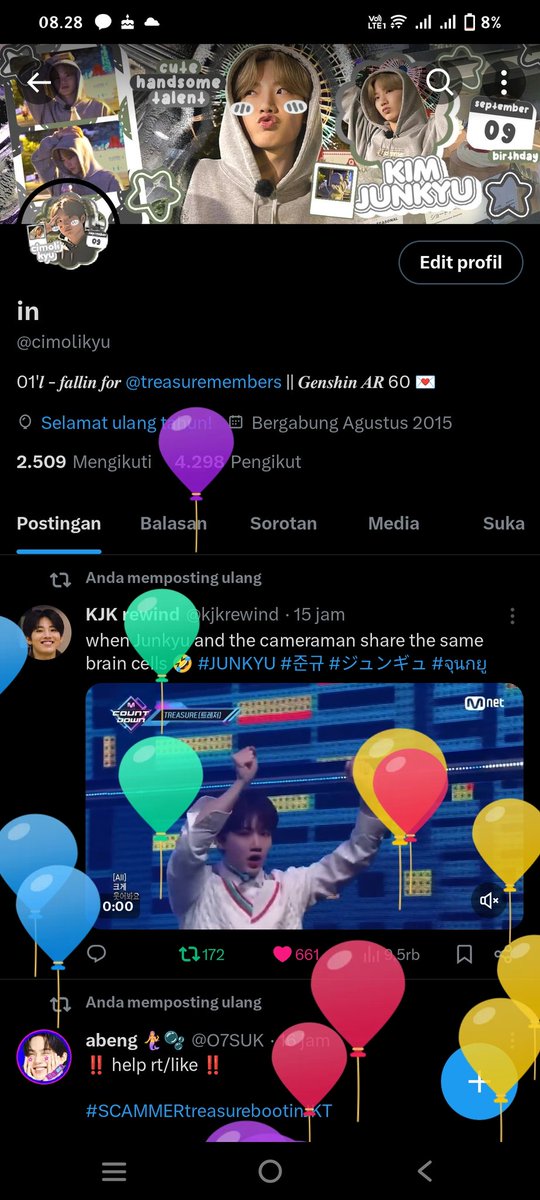 cimolikyu's tweet image. GIVEAWAY 🍒💌

Dalam rangka bertambah umur dan mau syukuran karna berhasil dpt tiket treasure yang dimau, aku mau bagi saldo 100k masing2 50k buat 2 winners 🤍

rules: rt aja 🏃🏻

end tba ✌🏻