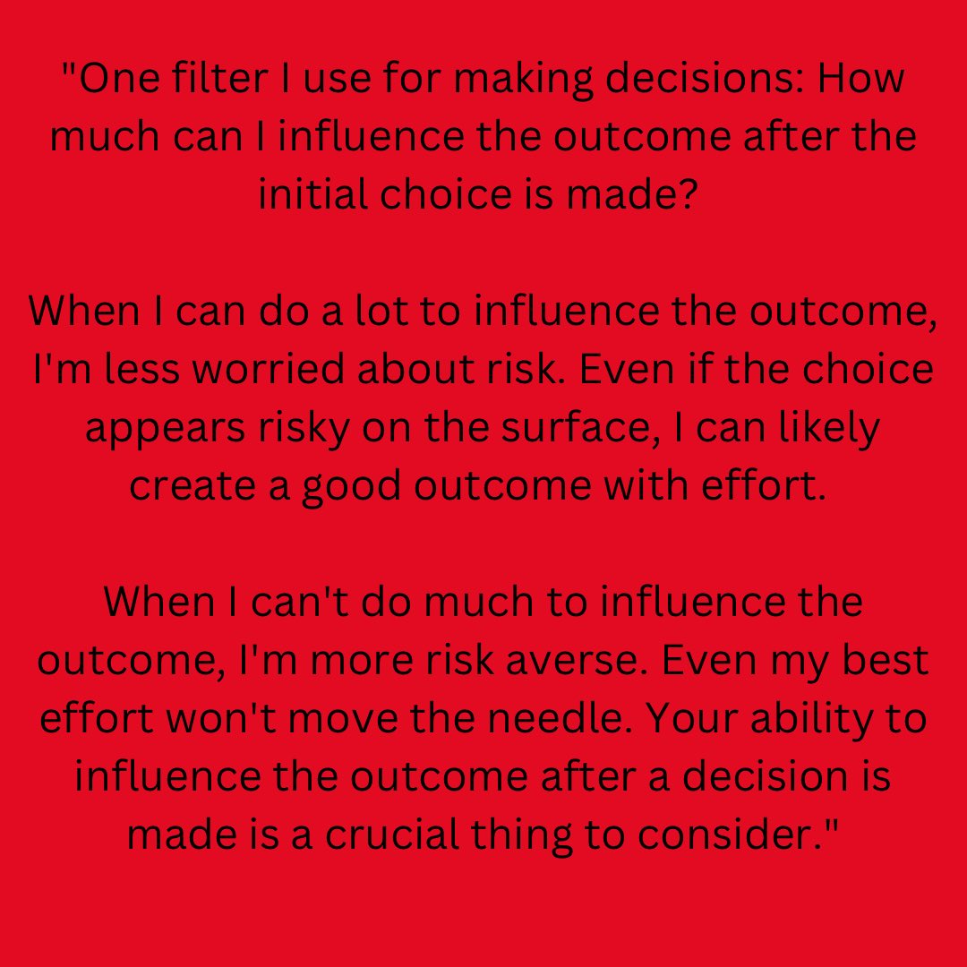 Great leaders embrace taking risk but they choose wisely. They know that their level of influencing the outcome is vital. Be great today!
#leadership #SmallDistrictDoingBigDistrictThings #suptchat #EduGladiators #leadlap #CelebratED #JoyfulLeaders #WarmDemanders #CrazyPLN #edchat