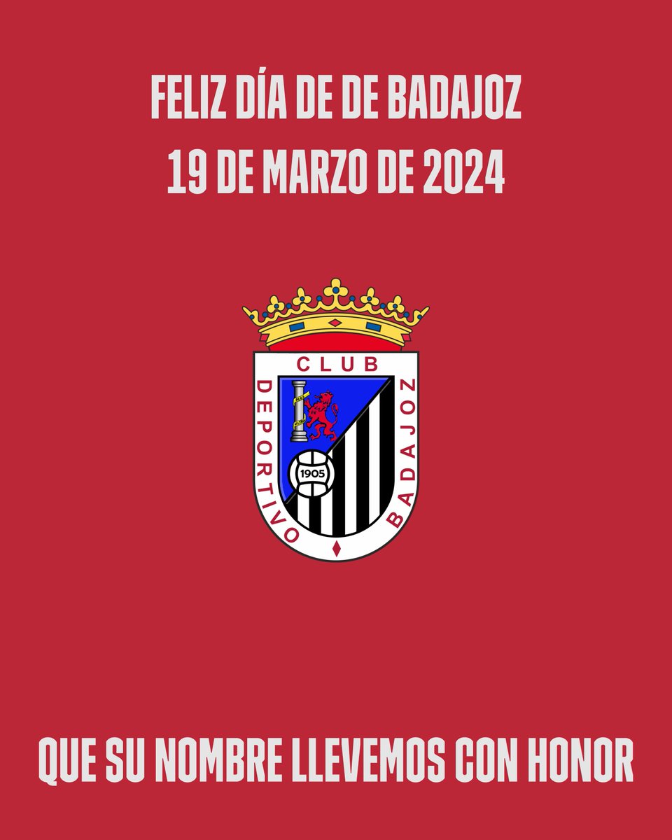 Hoy celebramos el día de Badajoz, que conmemora la llegada de Alfonso IX  el 19 de marzo de 1230.
La que llevamos por nombre y tenemos el deber de defender.
¡Feliz día de Badajoz!