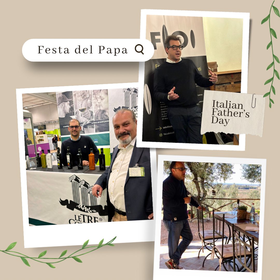 Happy Festa del Papa! Italian Father's Day has its roots in the Feast of San Giuseppe. Today, we raise a toast to all the fathers among our olive oil producers 🇮🇹👨‍👧‍👦 #FestaDelPapa #ItalianFathersDay ow.ly/j8v250QU93Z
