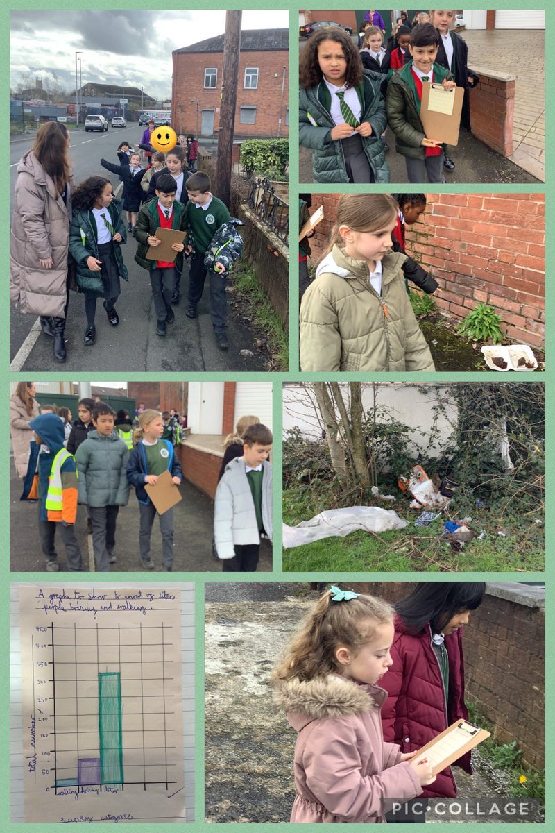 This morning LKS2 went out into the local area and conducted a survey to see how our community is contributing to global warming. We counted how many people were driving as opposed to walking and the amount of litter we saw in the street #sjsbgeography @_mrs_bond @MissWheeler10