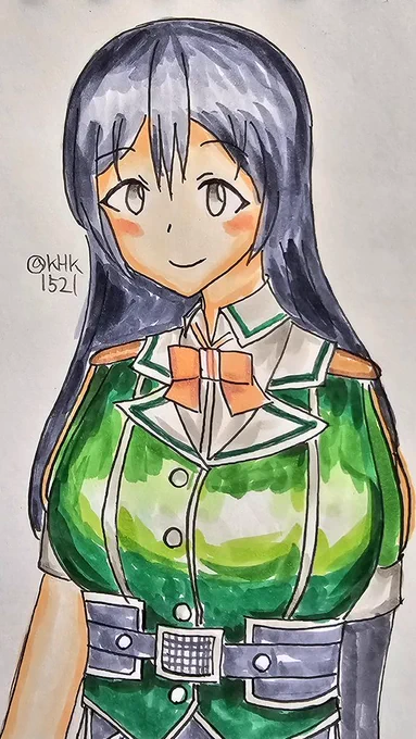 筑摩さん#艦これ版真剣お絵描き60分一本勝負_20240319#筑摩進水日 