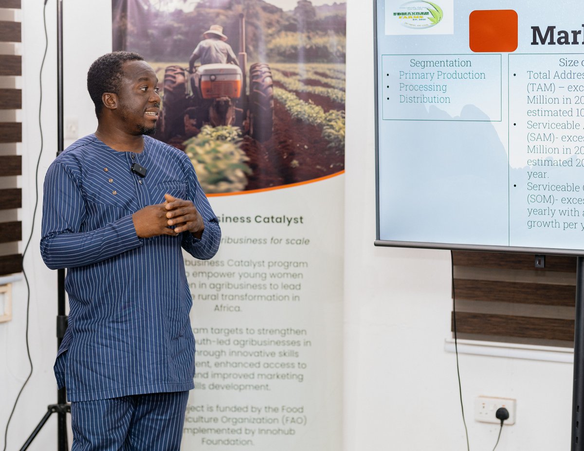 The energy at Innohub last week was electric as we witnessed the pitch finals of the AgriBusiness Catalyst program! ProSect Feed, Antanah Farms, FemFamLife, Sagrisalma Limited Company, and Tropical Snacks emerged winners, each walking away with $1,000 in grants! 
#Agribusiness