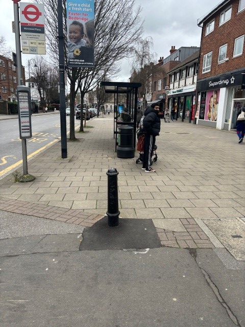 Foot patrol on the high street yesterday - Reassurance presence for users of cash machines and regular shoppers.