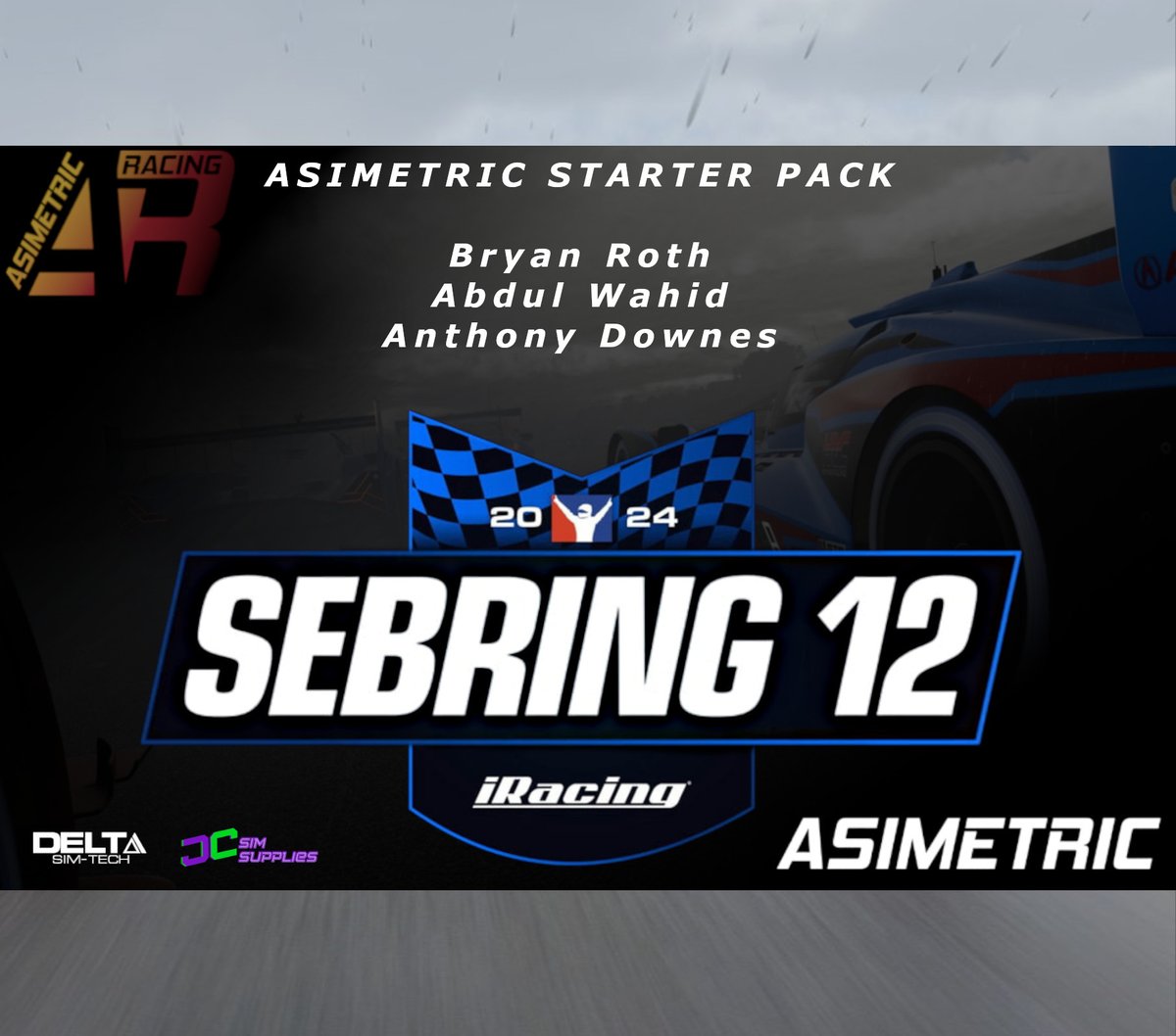 AsimetricRacing's tweet image. Armed with a formidable lineup of drivers across multiple teams, Asimetric Racing stands ready to embrace the weather challenges. Presenting A-Simetric, Asimetric P1, Asimetric Delta and 
Asimetric Starter Pack. See you on track this weekend!
Full Article:
asimetricracing.com/news/asimetric…
