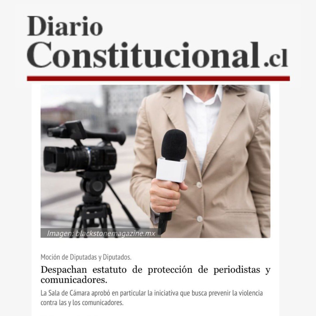 Valoramos el avance del proyecto de seguridad para periodistas en la  <a href="/Camara_cl/">Diputadas y Diputados de Chile</a> pero insistimos que es urgente incorporar en el <a href="/Senado_Chile/">Senado Chile</a> medidas para evitar el acoso judicial, además de un mecanismo institucional para prevención y respuesta frente a agresiones a la prensa📢