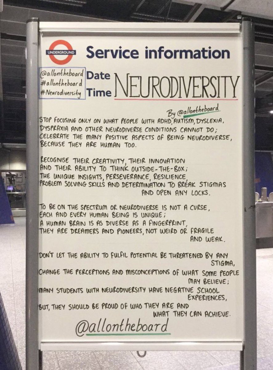As a Mum of two neurodivergent kids yes to all this! #NeurodiversityCelebrationWeek