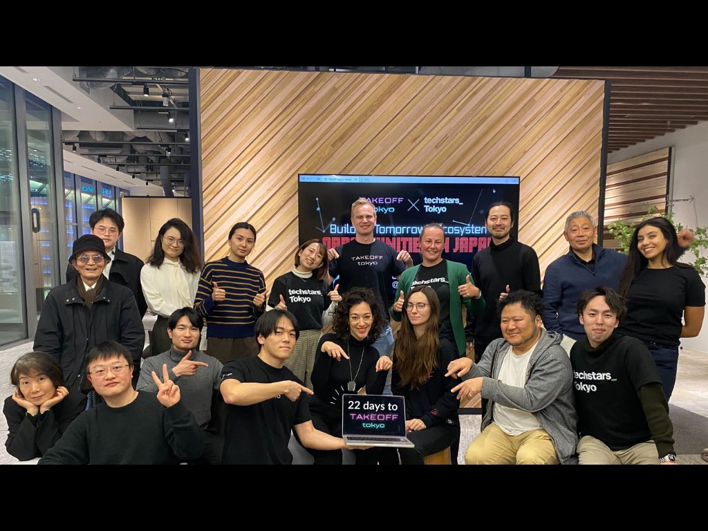 22 days left! 
Takeoff Tokyo 🤝 @Techstars 🚀