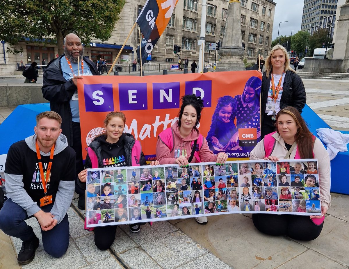 Leeds school support staff rally for change of Special Education Needs system - Join us from 10.45am, Wednesday, 20 March, outside Leeds Civic Hall - read more here👇 gmbneyh.org.uk/leeds_school_s…