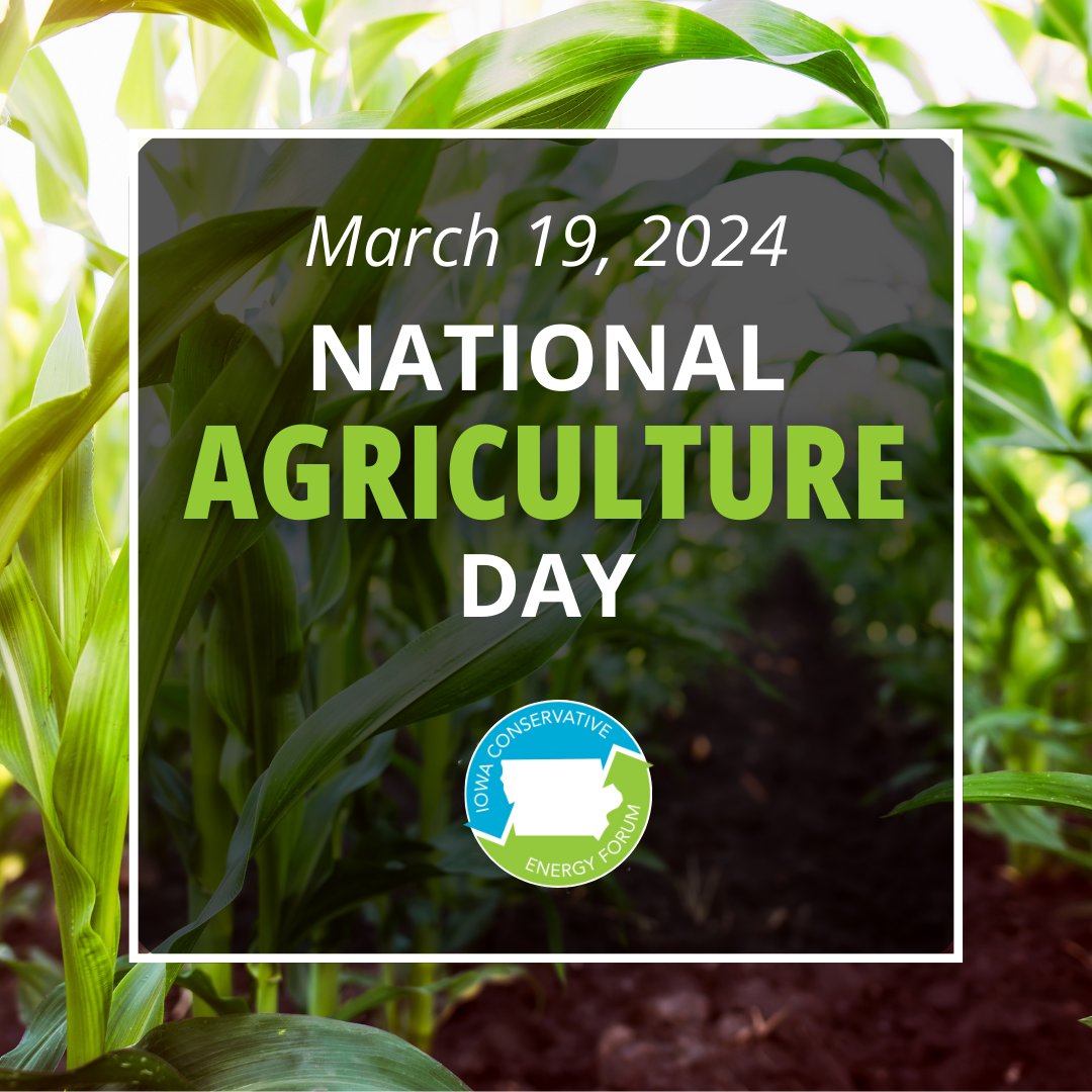 Happy National Agriculture Day! Iowa is a leader in agriculture and we are grateful to all those who work tirelessly to feed, fuel, and power our state. #AgDay