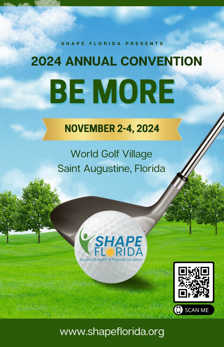 Save the date for our annual convention! Want more information? Visit shapeflorida.org for all the details.