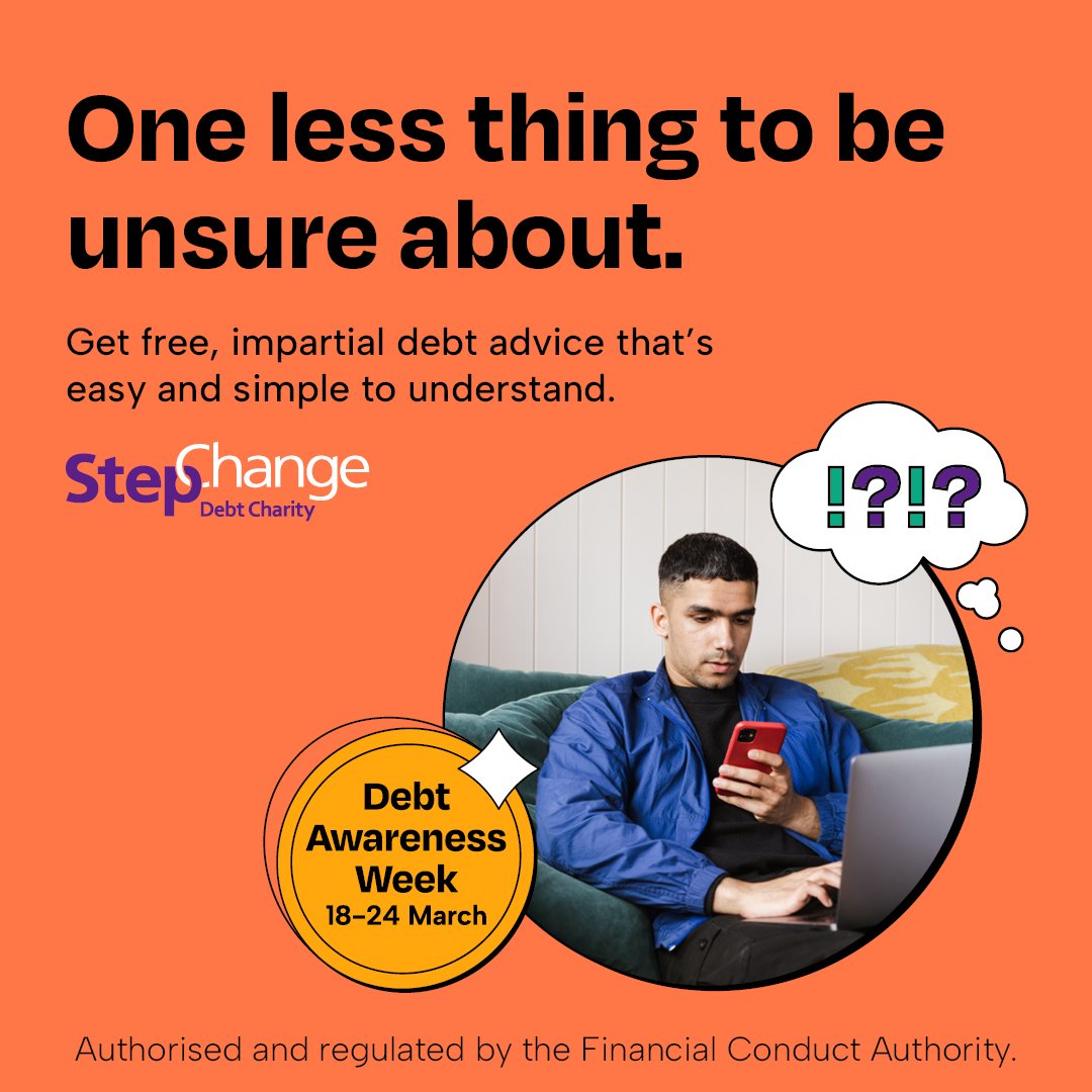 This week marks #DebtAwarenessWeek, and we’re pleased to be supporting @StepChange Debt Charity as they try to break down barriers to help more people access debt support.
#DebtAwarenessWeek 
#StopLoanSharks #SLSEngland #DebtAdvice #FinancialFreedom