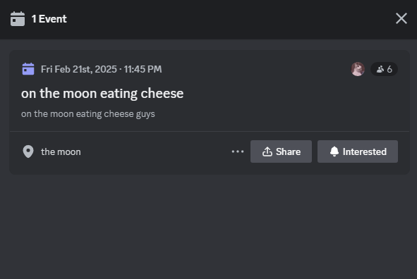 juvvenn's tweet photo. @discord_support the Events tab in this discord server is bugged out for me. It show's me one but it's not the actual events the discord is putting on there. I will show pictures of the event its showing me and the events it's supposed to show me https://t.co/hHh4v9XrX9
