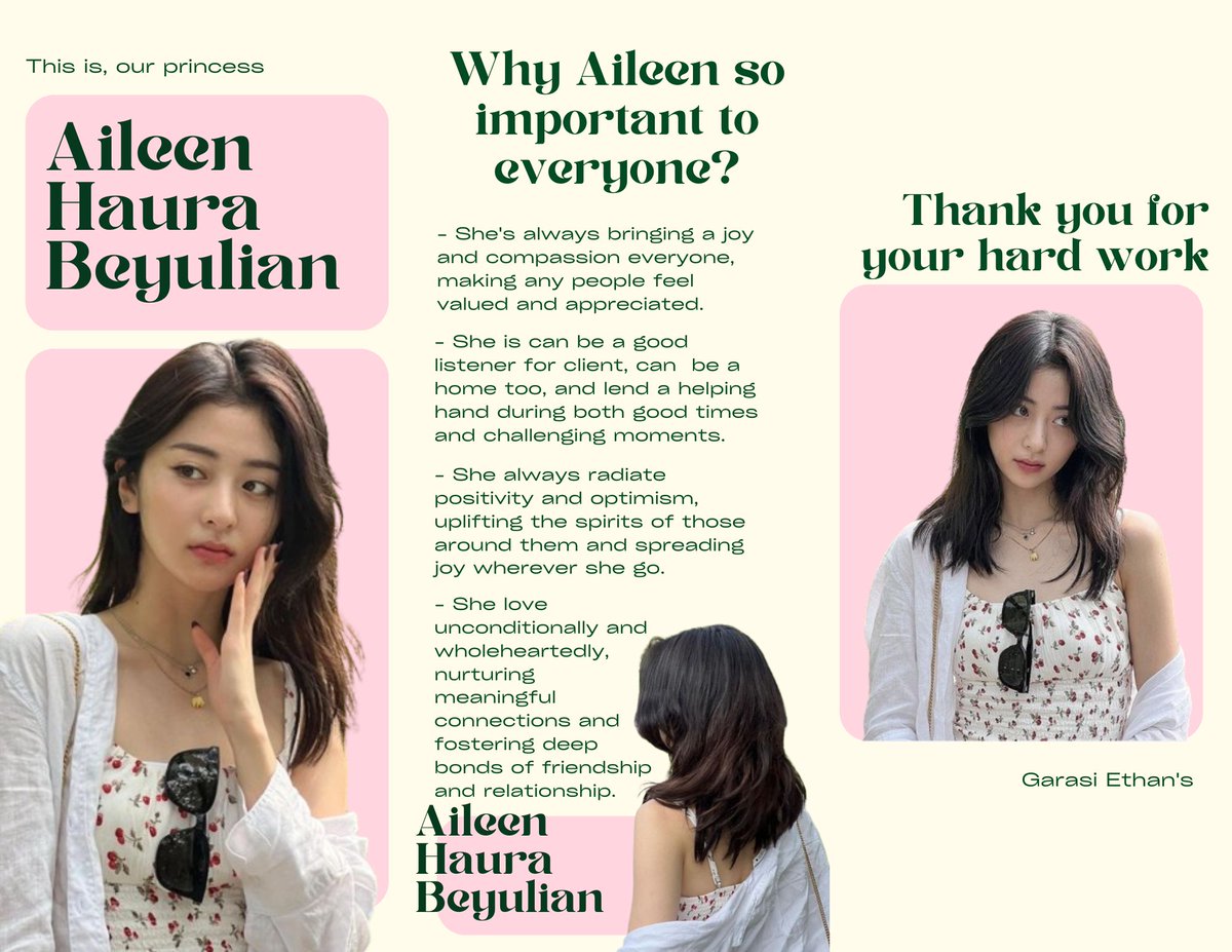 𝗔𝗻𝗻𝗼𝘂𝗻𝗰𝗲𝗺𝗲𝗻𝘁

I would like to inform you something. On March 19, 2024. Aileen Haura Beyulian (<a href="/ailoveliest/">Aileen.</a>) is no longer under my wings. Everything related to Aileen is not my responsibility at this time.