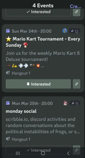 juvvenn's tweet photo. @discord_support the Events tab in this discord server is bugged out for me. It show's me one but it's not the actual events the discord is putting on there. I will show pictures of the event its showing me and the events it's supposed to show me https://t.co/hHh4v9XrX9
