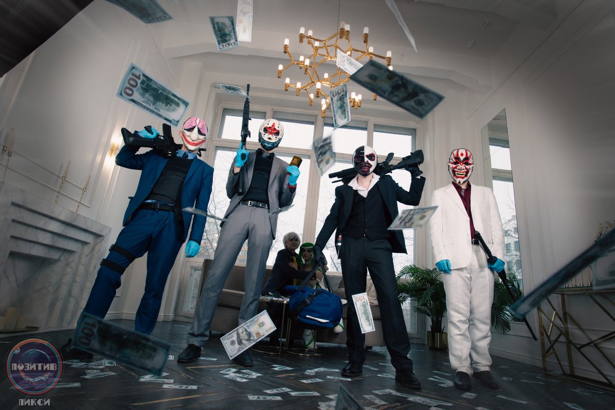 flintatch's tweet image. When you not only kidnapped two banks' mascots, but also took all the loot they had in the vaults)

This is what a real PAYDAY!

Mascots from: 
Sber: misa_ki
Tinkoff: Lady Leonis

From Infamous OVERDRILLers with love)

#payday3 #payday2 @StarbreezeAB @PAYDAYGame