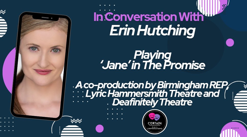 🎭NEW EPISODE🎭 - Brand new episode of Curtain Call Conversations is now live!
Chatting to <a href="/ErinSiobhanH/">Erin SiobhanHutching</a> all about starring in 'The Promise' a co-production by <a href="/BirminghamRep/">The Rep</a> <a href="/LyricHammer/">Lyric Hammersmith Theatre</a> and <a href="/DeafinitelyT/">Deafinitely Theatre</a> 
Watch here: youtu.be/ML0vUQrolRY