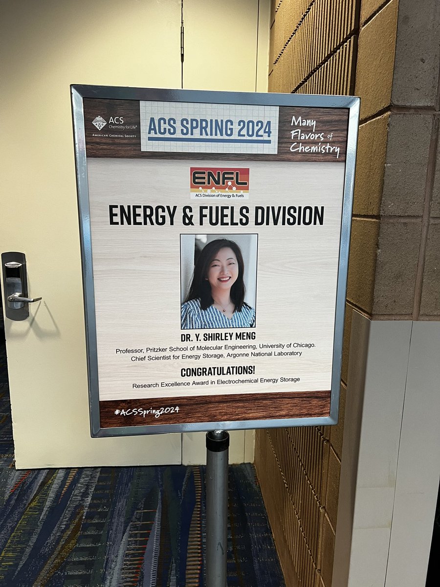 Exciting morning session today in honor of @YingShirleyMeng #ACSSpring2024