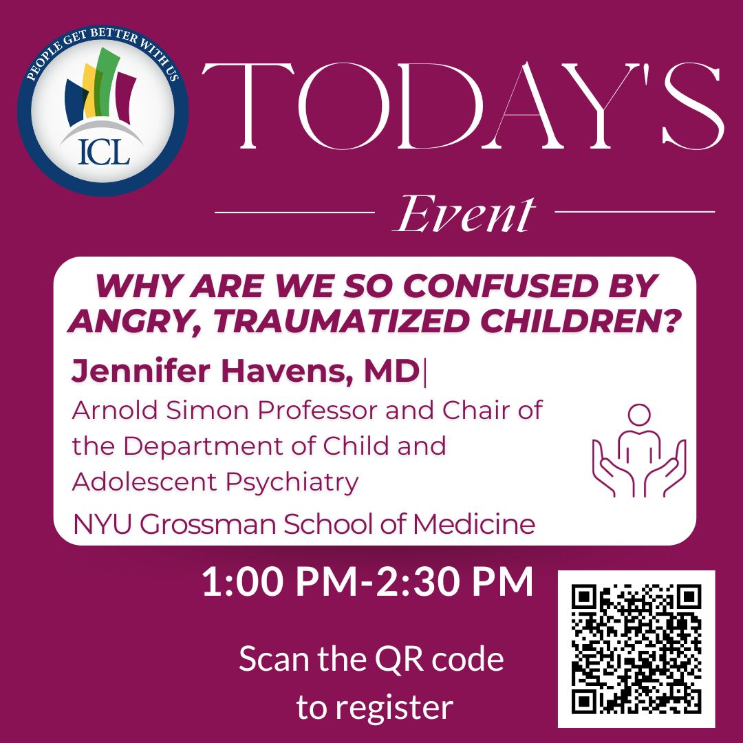 Today, we will host the third webinar in our Whole Health Learning Collaborative series. Join us for an insightful discussion. You can secure your spot by scanning the QR code or visiting bit.ly/ICLWHLC. We can’t wait to see you there!