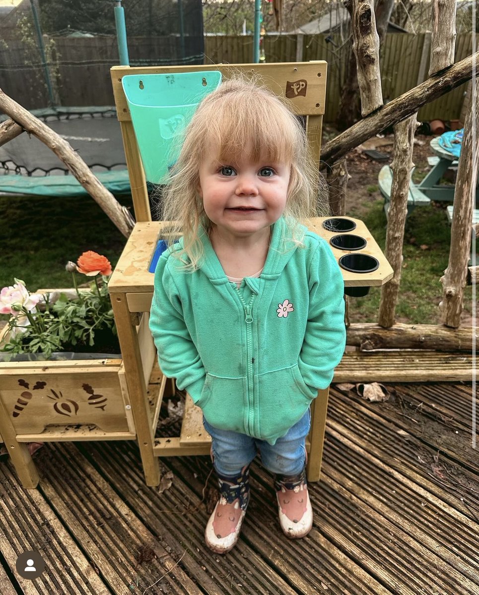 The smiles say it all 😍 This little one absolutely loves her TP Toys Potting Bench!
