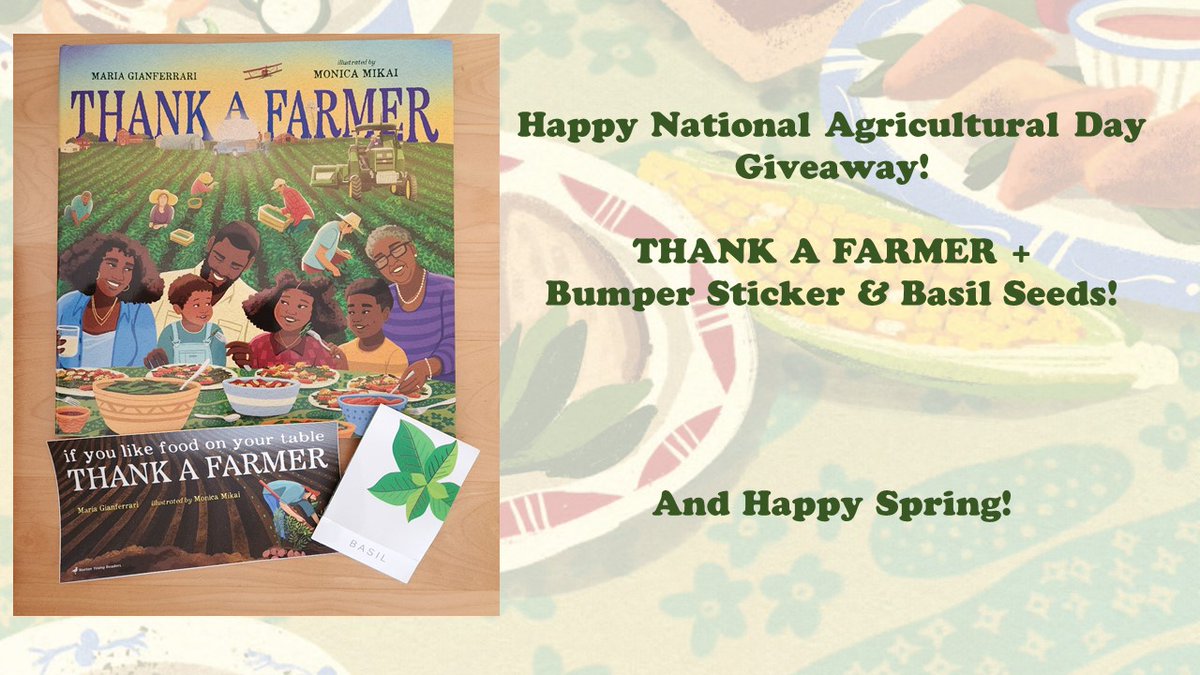 Happy #NationalAGWeek & #NationalAgricultureDay!

Celebrating with a THANK A FARMER #giveaway! 
2 books/2 winners (US addresses only-sorry!)

Follow, RT, Comment (Ends 3/22 at 11:59PM EST)

Art by #MonicaMikai
@NYRBooks 
#happyspring #thankafarmer