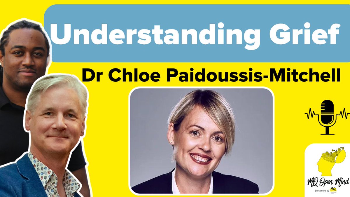 MQmentalhealth's tweet photo. ⭐New podcast episode⭐

@SuicideResearch and Craig sat down with @DrChloeMitchell, a leading psychologist and author of The Loss Prescription, to explore the truth about the 'five stages of grief', and finding hope after loss.

🎧https://t.co/kY6XaFOsGE
📺https://t.co/kZZZKyhQnJ https://t.co/jHSf8qUaET