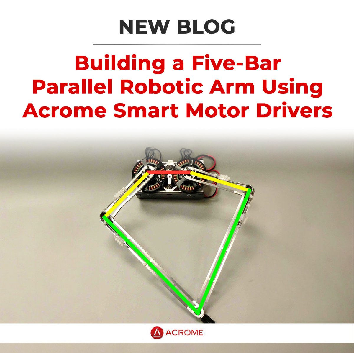 Get an inside look into how you can build a 5-bar parallel #robotic arm using Acrome SMD (Including the Python codes 🤫)

👉 acrome.net/post/building-…