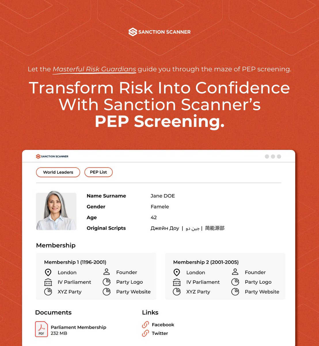 Navigate compliance confidently with Sanction Scanner's #PEP Screening! 🌐 As your #MasterfulRiskGuardians, we make compliance seamless, turning challenges into opportunities. 🛡️ Ready for a hassle-free #compliance journey? Schedule a demo today! sanctionscanner.com/contact