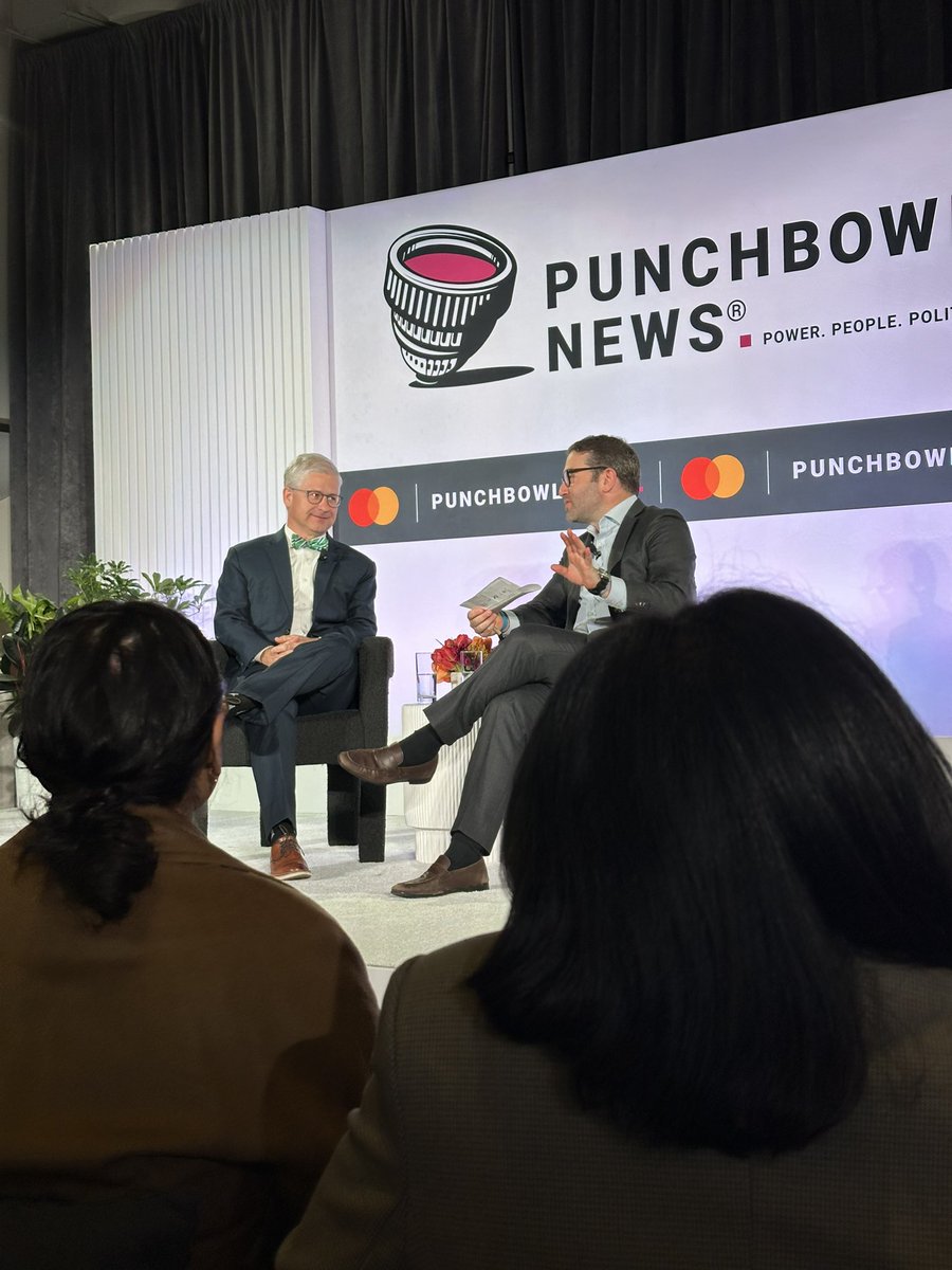 Happening now. @PunchbowlNews half-day summit on the digital payments economy with @PatrickMcHenry . If you can’t be here, follow the conversation live on this link: x.com/punchbowlnews/…