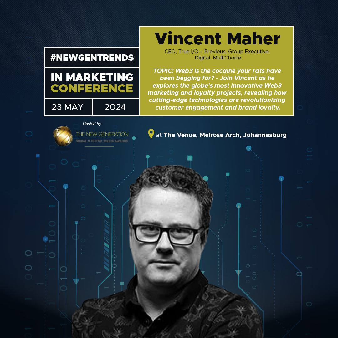 Lets meet the third set of #NewGenTrends Keynote speakers: @vincent_maher True I/O, Merissa Himraj @WavemakerGlobal Arpan Sur @MDLZ and our Mc @JonGericke @PintSizedMedia Thursday 23, May, Melrose Arch. Tickets are on sale now! Click here for more details bit.ly/3VlQkTI