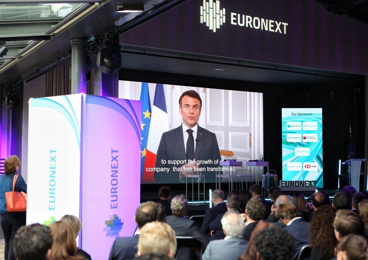 The #EAC2024 opened this morning with a message from President of the French Republic, @EmmanuelMacron emphasising the importance of improving funding opportunities for companies, notably SMEs and mid-caps.