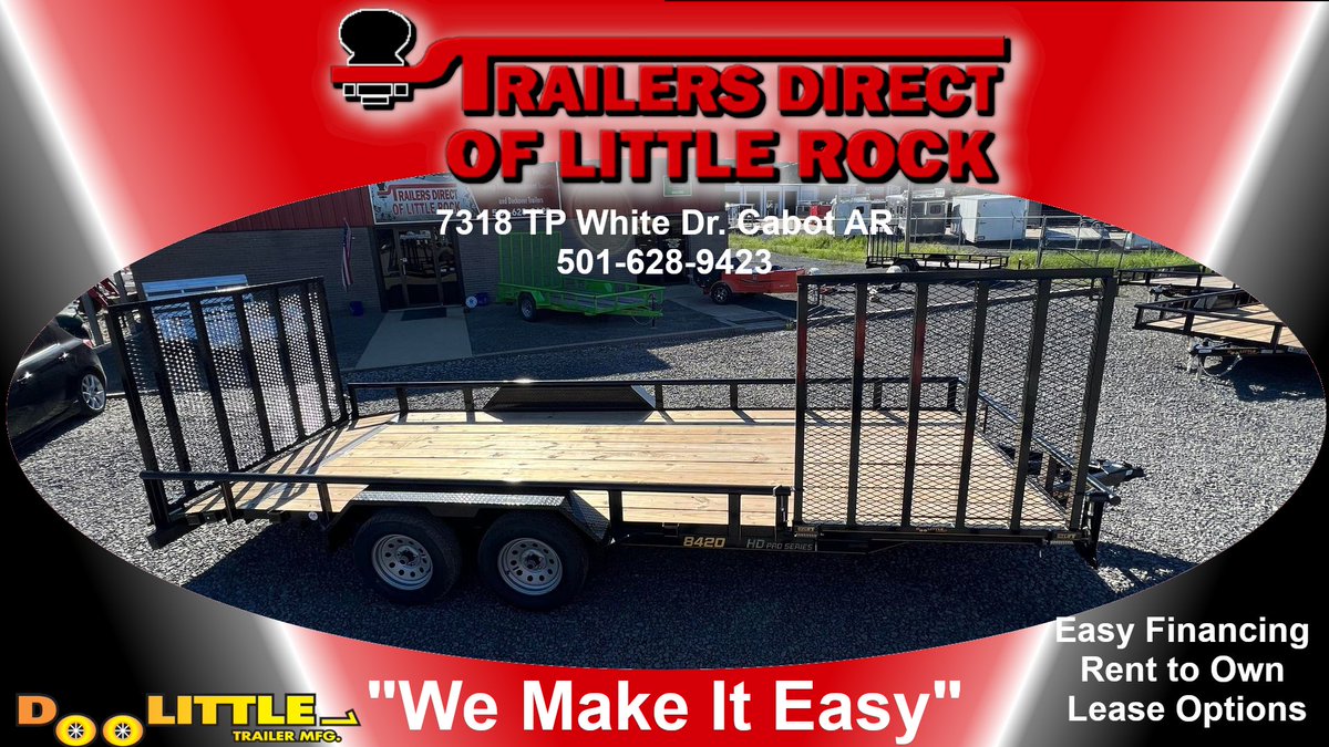 Good Morning everyone...
Stop by and visit us and check out our full inventory of Doolittle Trailers, parts, Rentals and service..