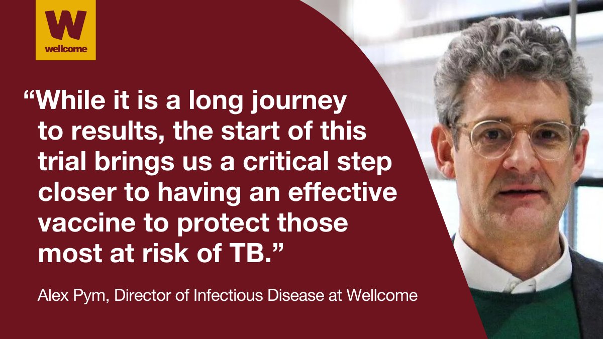A potential vaccine candidate for tuberculosis, supported by Wellcome and @gatesfoundation, has started its Phase 3 clinical trial in South Africa. If shown to be well-tolerated and effective, the vaccine could become the first tuberculosis vaccine in over a century.