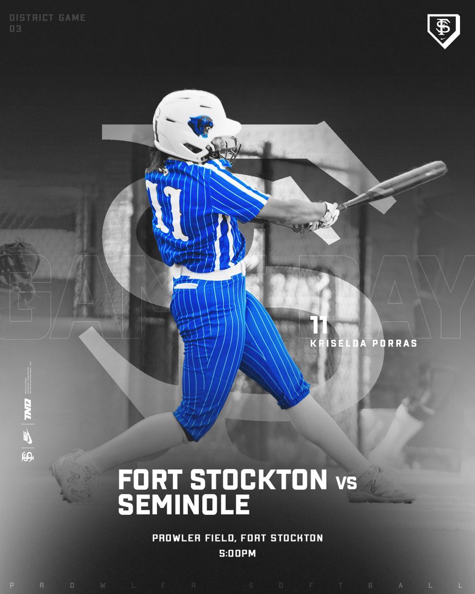 athleticsfshs's tweet photo. GAME DAY - District Game 3
Prowler Softball district play continues today at home against the Seminole Madiens. JV - 7:00P and V - 5:00P
#prowlers #prowlersfight #TNQ #fortstockton #goprowlers #teamneverquit @thecoachhickman https://t.co/NyssisnXZ5