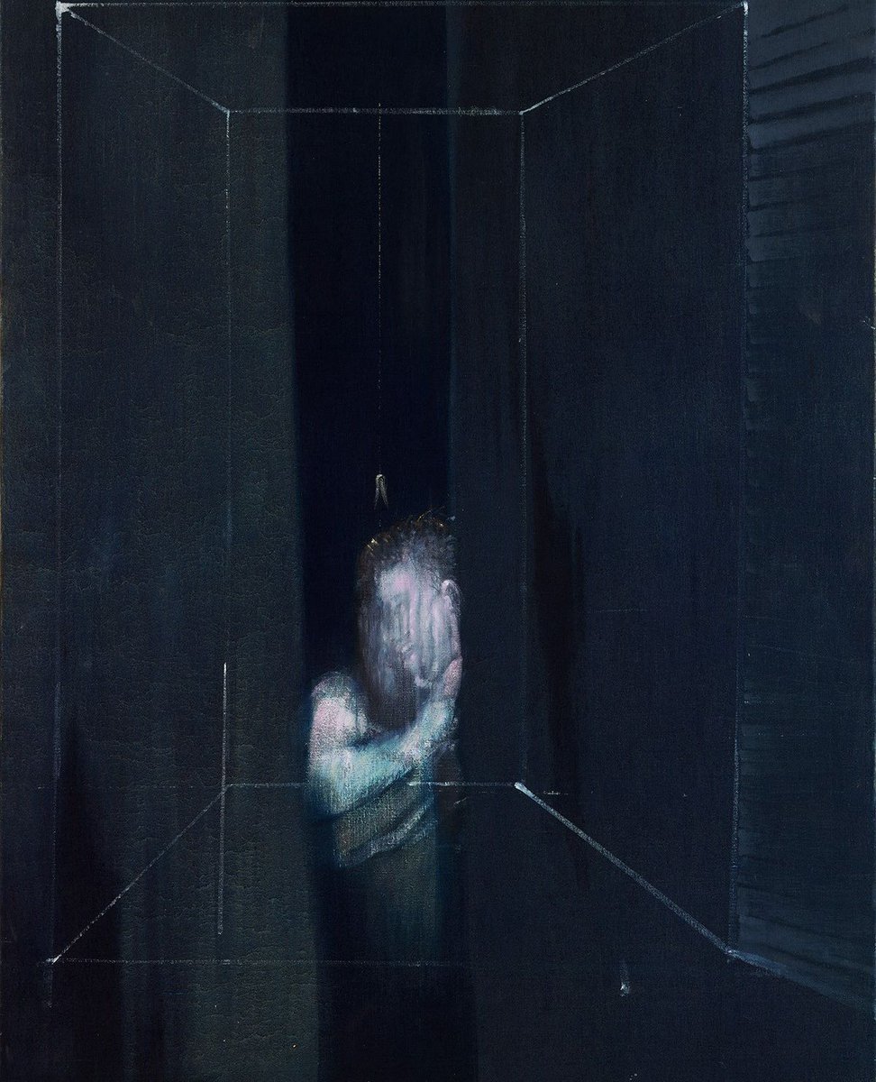 'This was to be the last unequivocal celebration in paint of Bacon’s love affair with Peter Lacy.' Martin Harrison, Francis Bacon: Catalogue Raisonné, p.362 Painting: Two Figures at a Window, 1953 ⁠ #FrancisBacon #artist #art #fineart #oiloncanvas #painting