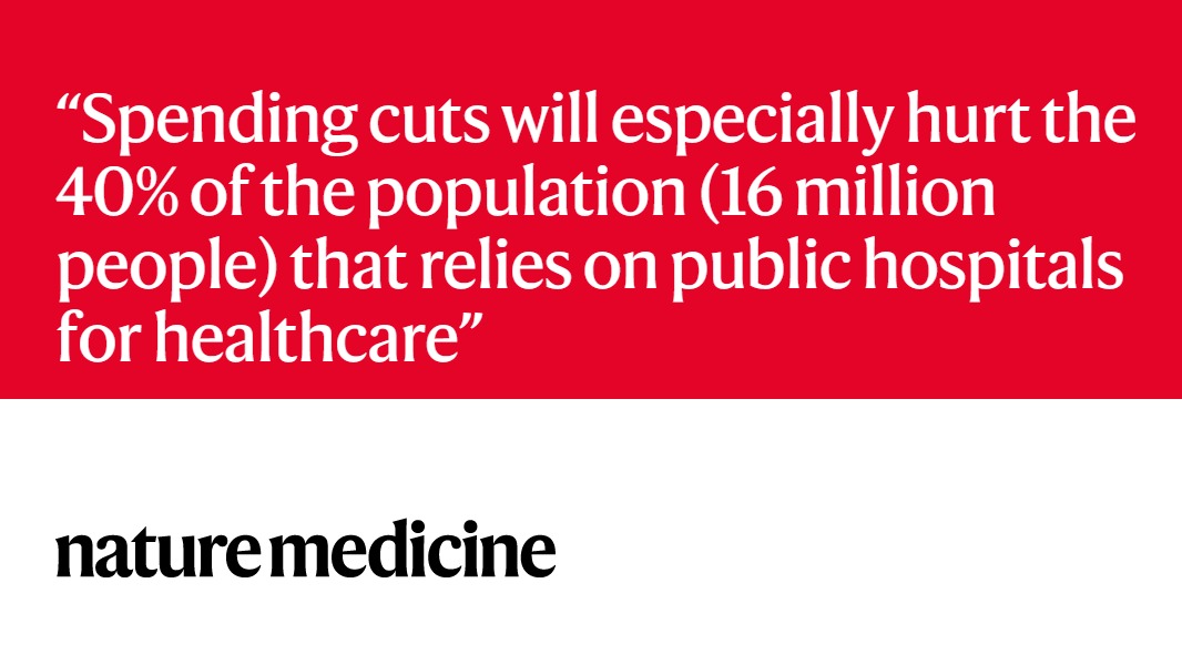The health risks of extreme neoliberal politics in Argentina.

Correspondence from <a href="/lorenagbarberia/">lorenagbarberia</a> <a href="/usponline/">USP - Universidade de São Paulo</a> and Jorge Geffner <a href="/Conicet/">Conicet</a>

nature.com/articles/d4159…