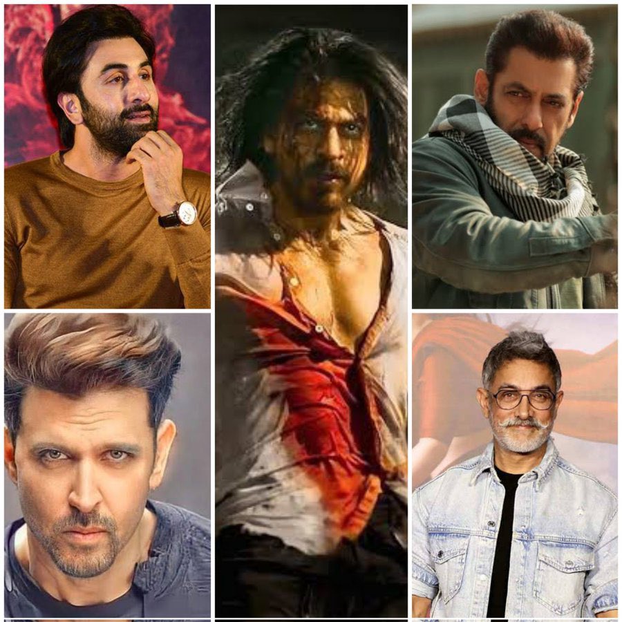 Its_CineHub's tweet photo. Biggest Opening Pull in Bollywood :-

1. #SRK 
2. #SalmanKhan
3. #RanbirKapoor 
4. #AamirKhan 
5. #HrithikRoshan 

Agree or any Changes? https://t.co/DrN26ayHZ1