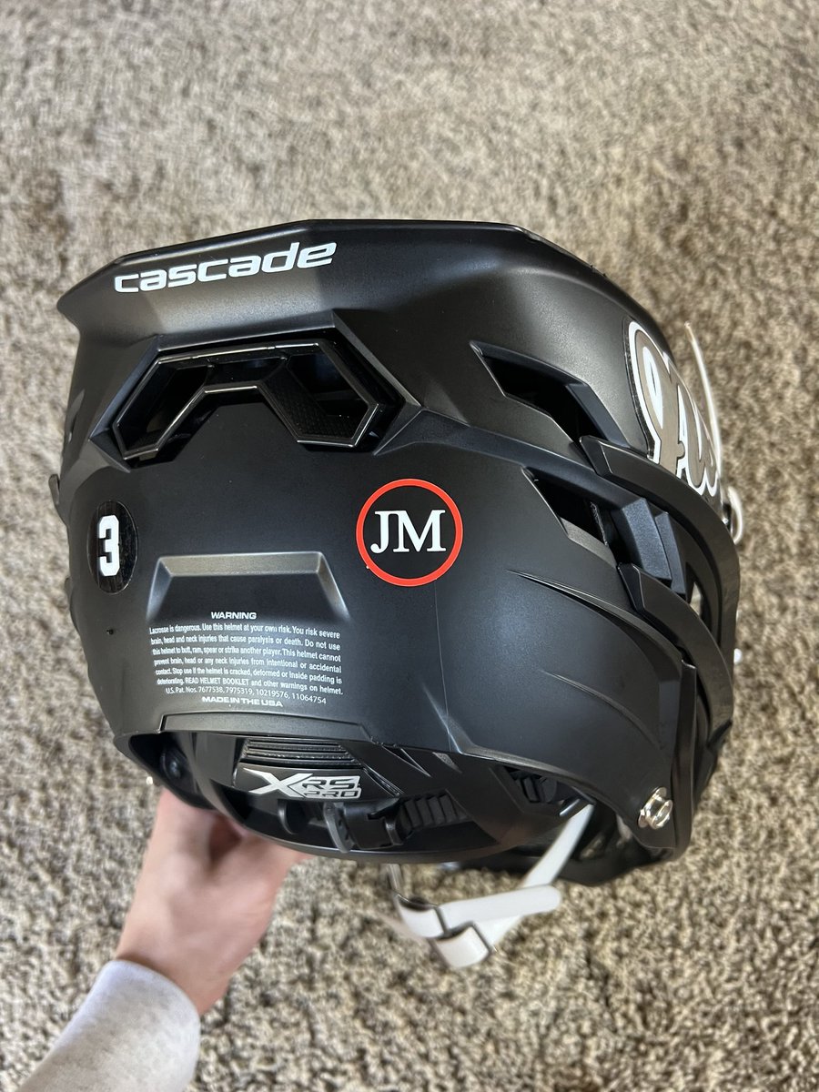 PHSNLacrosse's tweet photo. No matter what comes down the road, Dad's got our 6 this season. 🖤🤍🩶 #RIPJM https://t.co/fUsBdBb2TF