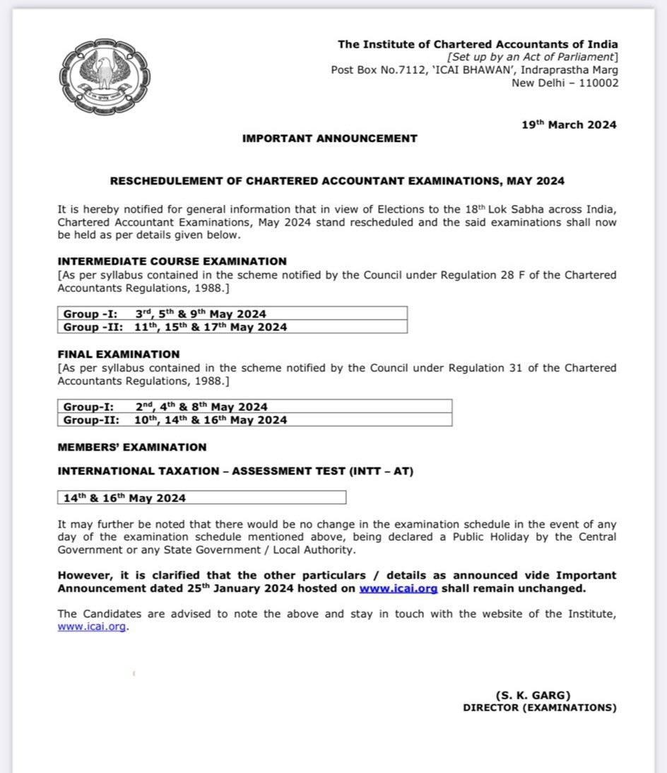 its_MrGupta's tweet image. Revised date sheet i.e same date sheet 😼
#icai
#caexams
#Election2024
#ModiAgain2024
@narendramodi @theicai #castudents