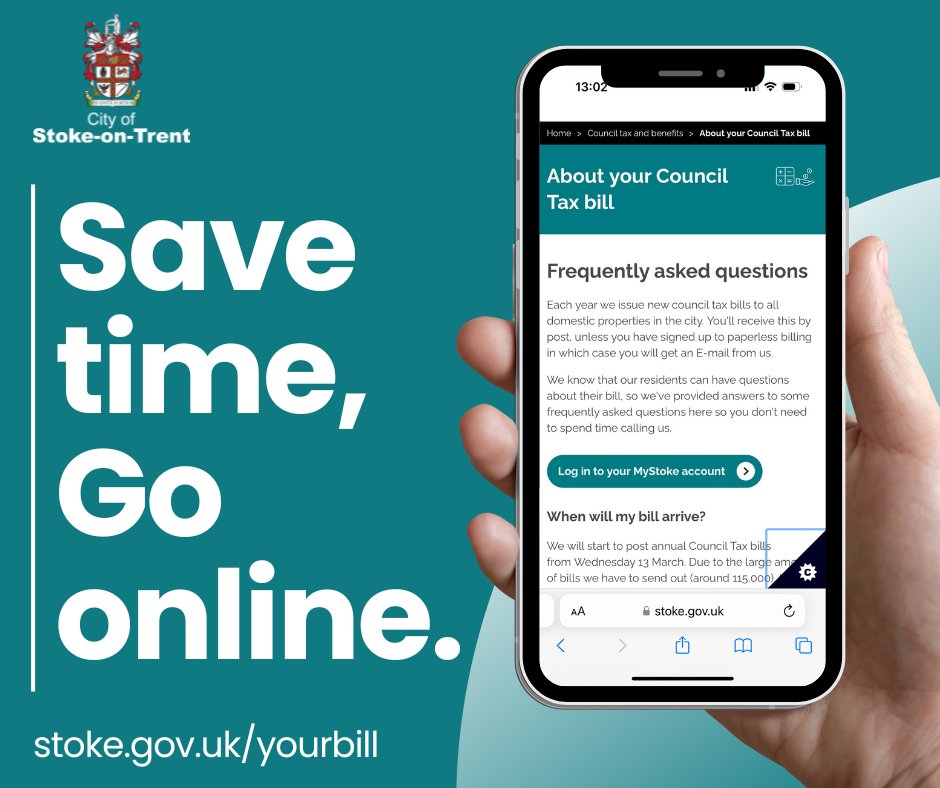 SoTCityCouncil's tweet photo. 📲 Save time and go online…

📞 Our contact centre is currently receiving a high volume of calls.

If you are trying to speak to someone about your council tax bill, did you know there is some helpful advice &amp; frequently asked questions online?

➡️Go to https://t.co/H8UJq25ZRa https://t.co/9lZHoZfto2