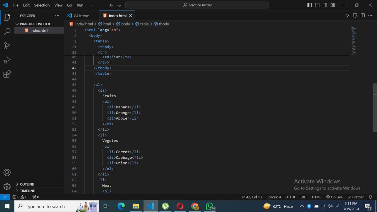 SyntaxSam405's tweet image. Day 02 of my journey to become a Full Stack Web Developer. Today completed all the basics about HTML.
Learned new tags in HTML.  Looking forward to complete CSS this week . Learning and growing one step at a time💻.

#webdevelopment 
#HTML  #html5