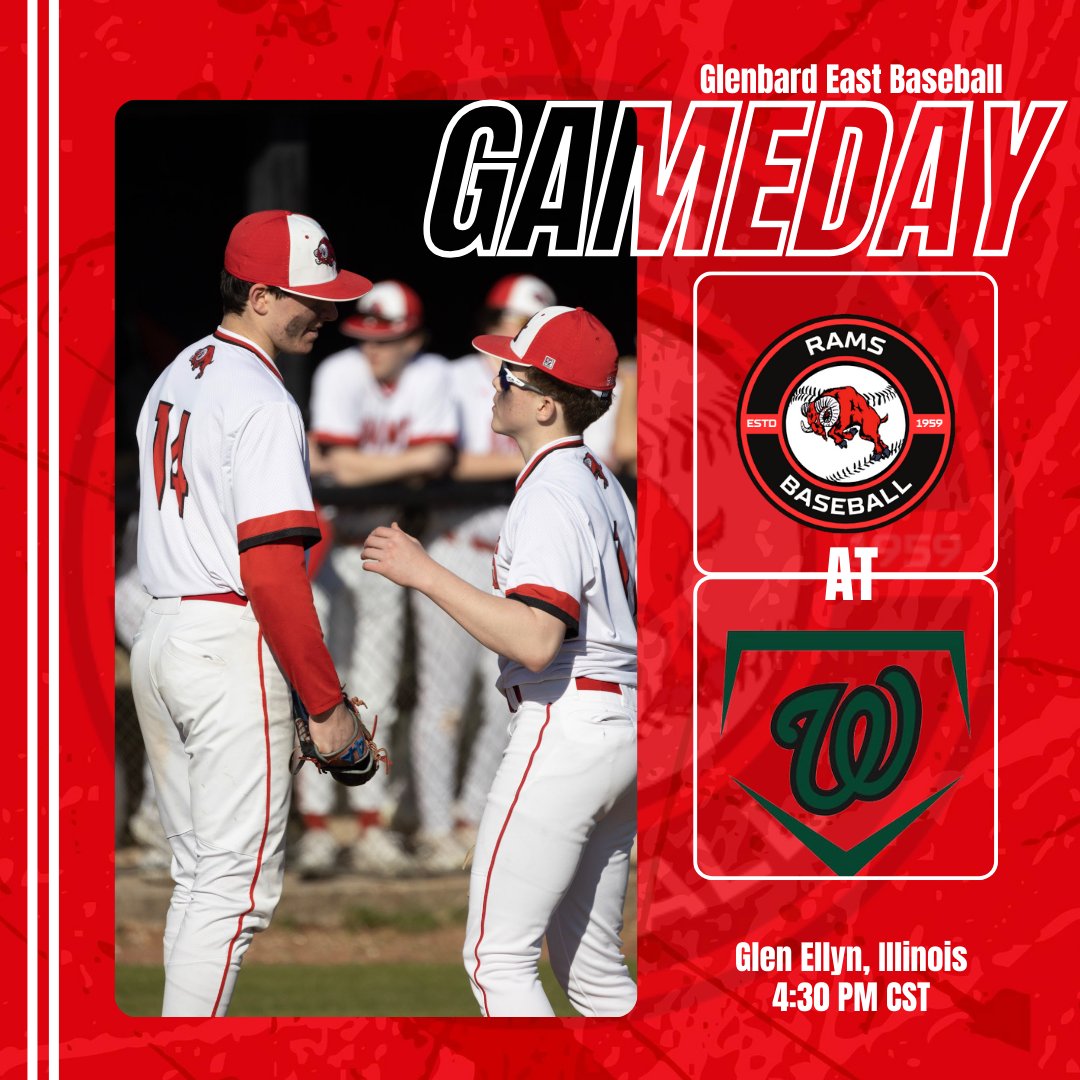 Gameday! The Rams will face Glenbard West tonight at 4:30 pm.